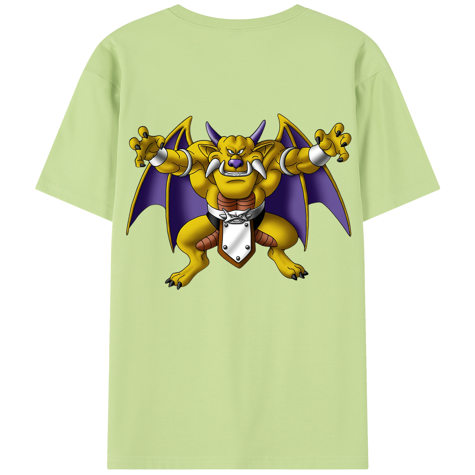 （画像用） ドラゴンクエスト Doragon Kuesuto Dragon Quest 綿100％半袖Tシャツ（背面プリント）